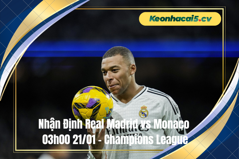 Đội hình dự kiến trước trận Real Madrid vs Monaco