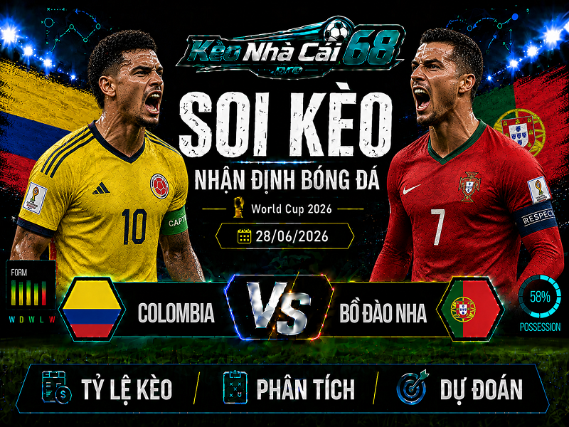 Đội hình dự kiến trước trận Colombia vs Bồ Đào Nha Đội hình dự kiến trước trận Colombia vs Bồ Đào Nha