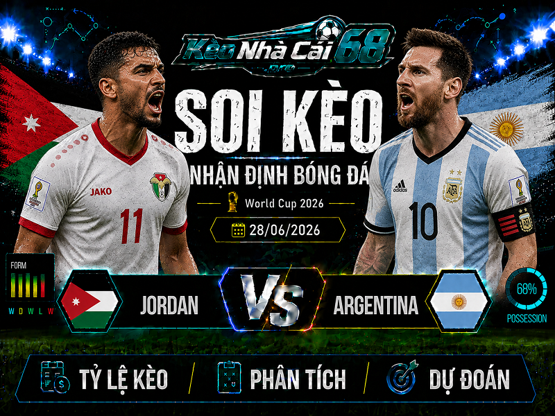 Đội hình dự kiến trước trận Jordan vs Argentina