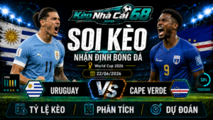 Đội hình dự kiến trước trận Uruguay vs Cape Verde