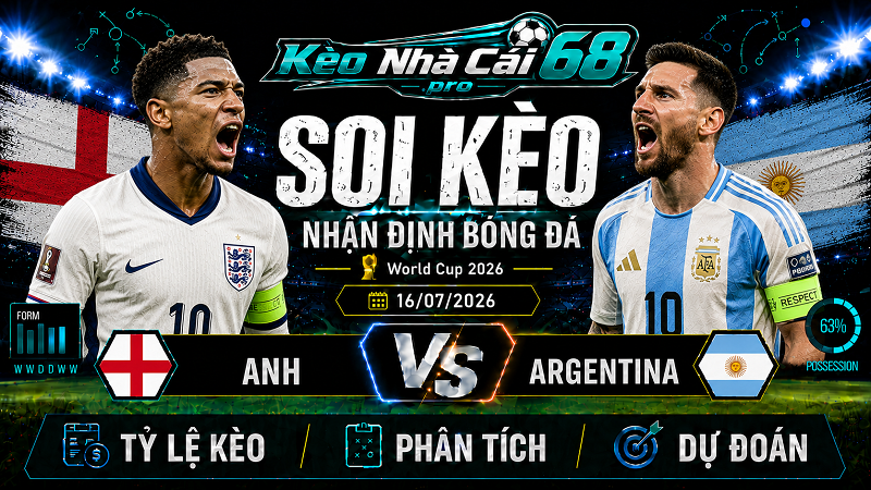 Đội hình dự kiến trước trận Anh vs Argentina